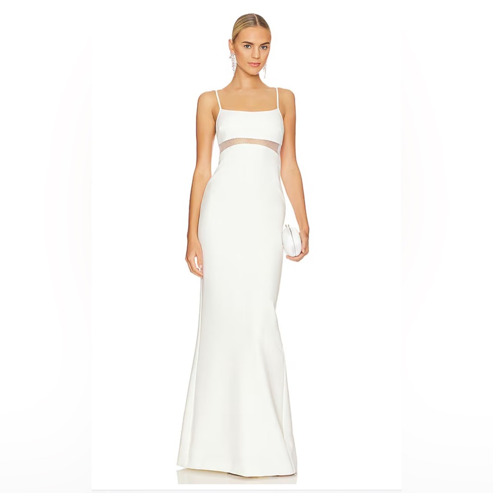 Revolve LIKELY Stefania White Gown - Size 4